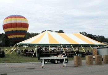 38' x 62' oval tent 